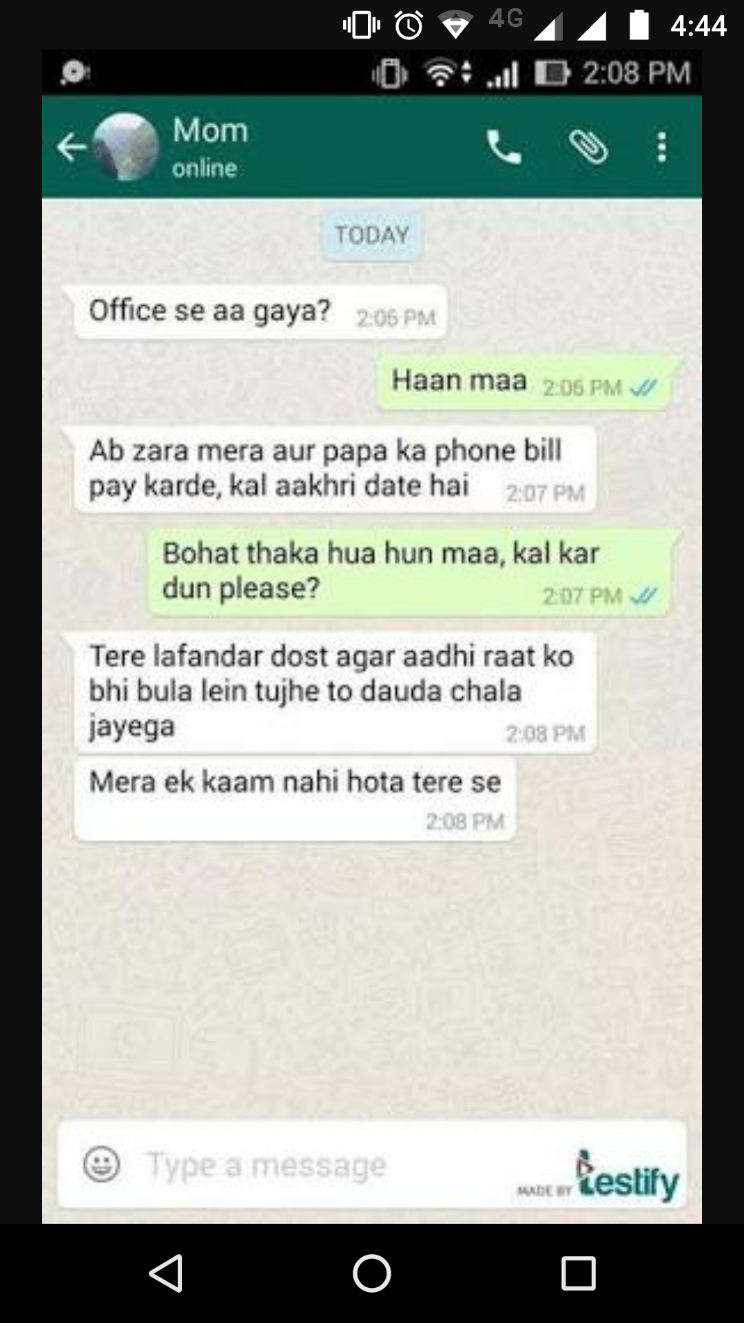 Funny WhatsApp conversation with mom that make you wonder why your mom is on whatsapp. - ProudlyIMperfect Funny WhatsApp conversation with mom that make you wonder why your mom is on whatsapp. - ProudlyIMperfect