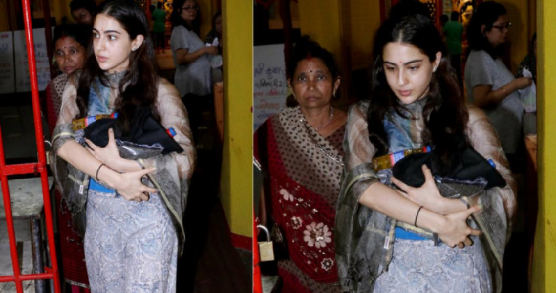 Sara Ali Khan trolled for visiting temple.